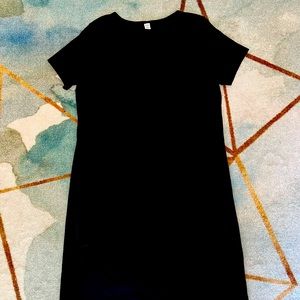 Old Navy Large Tall Black T-Shirt Dress